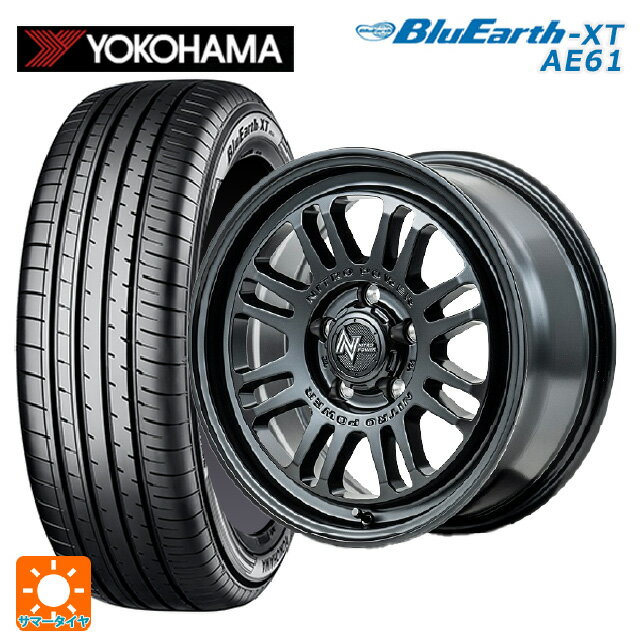 ミツビシ デリカD5(3DA系)用 215/70R16 100H ヨコハマ ブルーアースXT AE61 エムアイディー ナイトロパワー M16 アサルト セミグロスブラック 新品サマータイヤホイール 4本セット