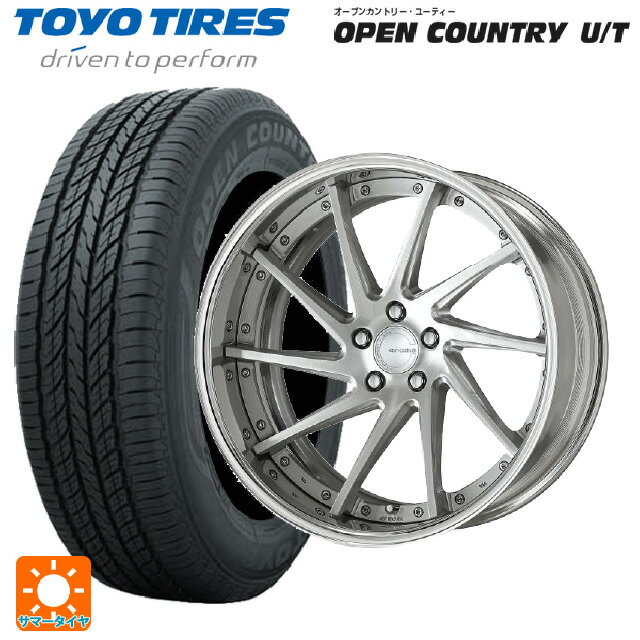 【6/15〜16限定 全品P5倍＆クーポン】トヨタ ヴェルファイア(40系)用 225/55R19 99V トーヨー オープンカントリー UT ワーク グノーシス CVS BRU 新品サマータイヤホイール 4本セット