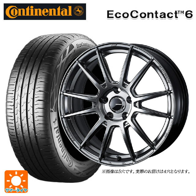 【6/22 20時〜 全品P5倍＆クーポン】185/55R16 87H XL コンチネンタル エココンタクト 6 正規品 ウェッズ ウェッズスポーツ SA62R PSB 16-6.5J 国産車用 サマータイヤホイール4本セット