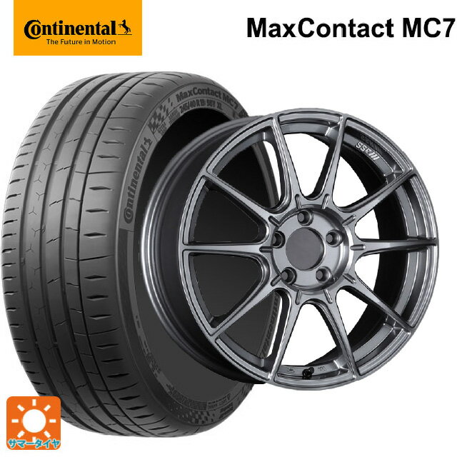 245/40R19 98Y XL コンチネンタル マックスコンタクト MC7 正規品 タナベ SSR GT X01 ダークシルバー 19-8.5J 国産車用 サマータイヤホイール4本セット