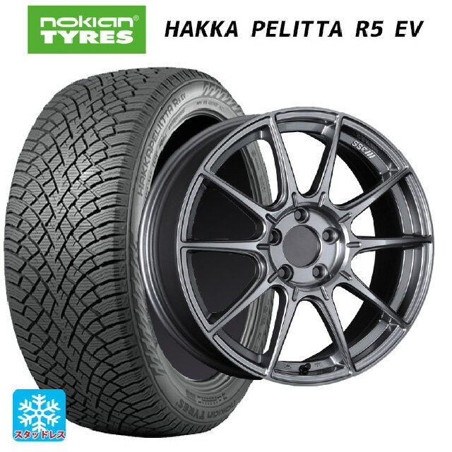 ミツビシ デリカD5(3DA系)用 2022年製 245/45R19 102T XL ノキアン ハッカペリッタR5 EV(数量限定) タナベ SSR GT X01 ダークシルバー 新品スタッドレスタイヤホイール 4本セット