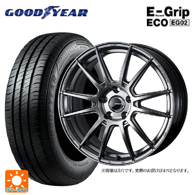 【6/15〜16限定 全品P5倍＆クーポン】185/60R15 84H グッドイヤー エフィシェントグリップ エコ EG02 ウェッズ ウェッズスポーツ SA62R PSB 15-6J 国産車用 サマータイヤホイール4本セット