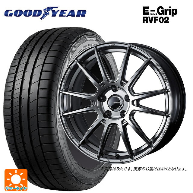 【6/22 20時〜 全品P5倍＆クーポン】175/55R15 77V グッドイヤー エフィシェントグリップ RVF02 ウェッズ ウェッズスポーツ SA62R PSB 15-6J 国産車用 サマータイヤホイール4本セット