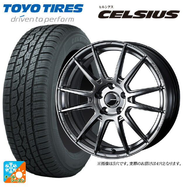 【6/22 20時〜 全品P5倍＆クーポン】185/60R15 84T トーヨー セルシアス ウェッズ ウェッズスポーツ SA62R PSB 15-6J 国産車用 オールシーズンタイヤホイール4本セット
