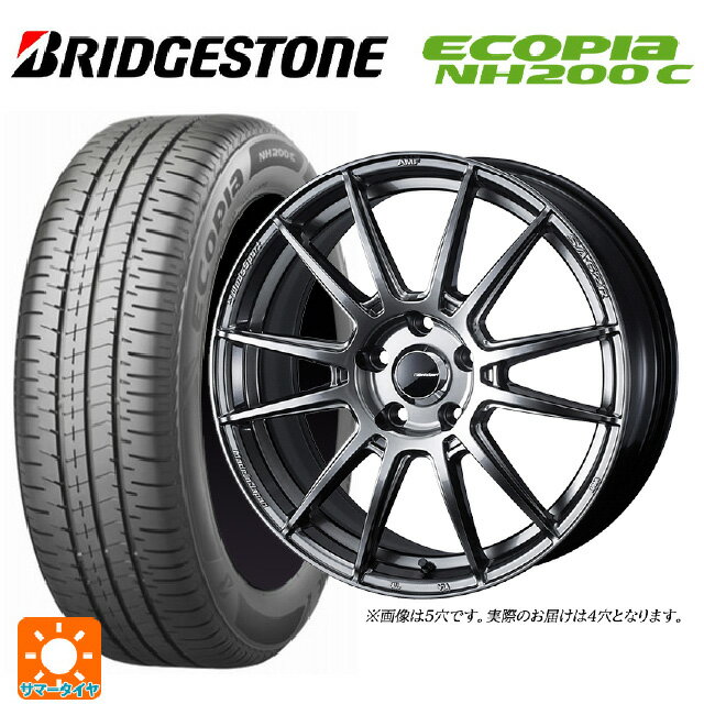 【6/22 20時〜 全品P5倍＆クーポン】185/55R16 83V ブリヂストン エコピア NH200C 正規品 # ウェッズ ウェッズスポーツ SA62R PSB 16-6.5J 国産車用 サマータイヤホイール4本セット
