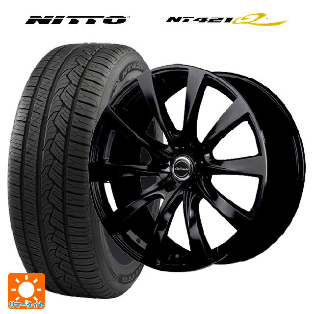 【6/22 20時〜 全品P5倍＆クーポン】レクサス NX(20系)用 235/60R18 107W XL ニットー NT421Q エムアイディー レフィナーダ モーション2 ブラックエディション(数量限定仕様） # グロスブラック 新品サマータイヤホイール 4本セット