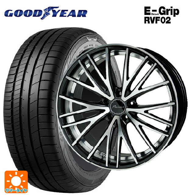 【6/22 20時〜 全品P5倍＆クーポン】215/50R17 95V XL グッドイヤー エフィシェントグリップ RVF02 ホットスタッフ プレシャス アスト M1 (数量限定) MB/P 17-7J 国産車用 サマータイヤホイール4本セット