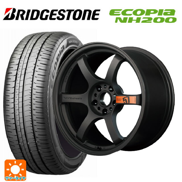 【6/15〜16限定 全品P5倍＆クーポン】215/45R18 93W XL ブリヂストン エコピア NH200 正規品 # レイズ グラムライツ 57DR スペックD AZZ 18-8.5J 国産車用 サマータイヤホイール4本セット