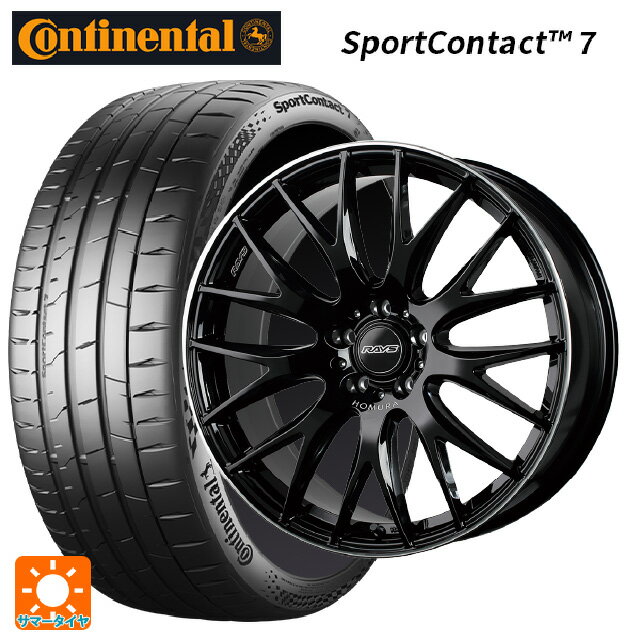 225/40R19 93Y XL コンチネンタル スポーツコンタクト 7 正規品 レイズ ホムラ 2X9 プラス BVK 19-8J 国産車用 サマータイヤホイール4本セット