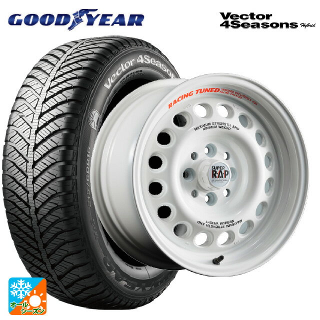 175/65R15 84H グッドイヤー ベクターフォーシーズンズ ハイブリッド ブリヂストン ポテンザ スーパーRAP エボ RPW 15-7J 国産車用 オールシーズンタイヤホイール4本セット