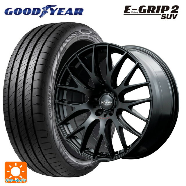 225/55R19 103V XL グッドイヤー エフィシェントグリップ 2 SUV レイズ ホムラ 2X9 プラス スポーツエディション B7J 19-8J 国産車用 サマータイヤホイール4本セット