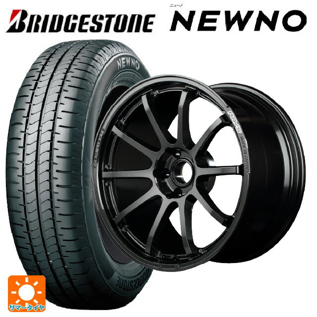 215/45R18 93W XL ブリヂストン ニューノ 正規品 # レイズ グラムライツ 57NR 6NJ 18-7.5J 国産車用 サマータイヤホイール4本...