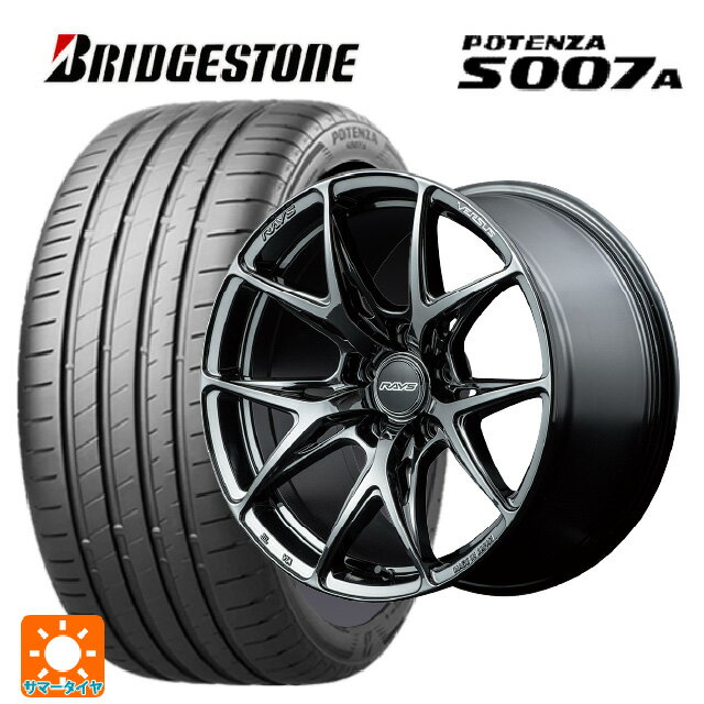 【6/22 20時〜 全品P5倍＆クーポン】225/40R19 93Y XL ブリヂストン ポテンザ S007A 正規品 レイズ ベルサス VV21S YNJ 19-8J 国産車用 サマータイヤホイール4本セット