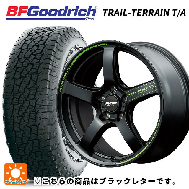 【6/15〜16限定 全品P5倍＆クーポン】スバル フォレスター(SL系)用 225/55R18 102H XL BFグッドリッチ トレイルテレーン T/A ブラックレター 正規品 エムアイディー MIDレーシング R50 タイプS セミグロスブラック 新品サマータイヤホイール 4本セット
