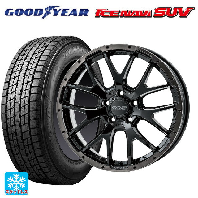 2024年製 215/70R16 100Q グッドイヤー アイスナビ SUV レイズ ホムラ 2X7FA ブラッククリアエディション BFJ 16-7J 国産車用 スタッドレスタイヤホイール4本セット