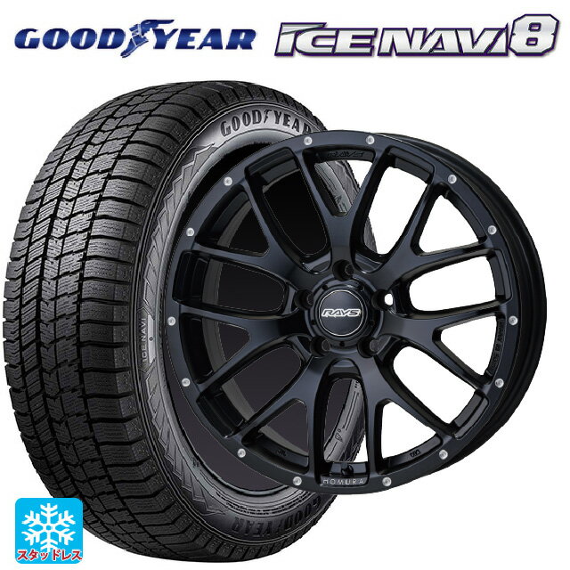 【6/20限定 全品P5倍＆クーポン】215/65R16 98Q グッドイヤー アイスナビ8 # レイズ ホムラ 2X7FA BOL 16-7J 国産車用 スタッドレスタイヤホイール4本セット