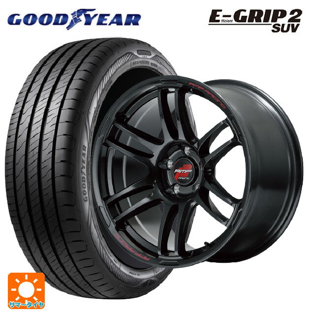【6/22 20時〜 全品P5倍＆クーポン】スバル レガシィアウトバック(BS系)用 225/65R17 106V XL グッドイヤー エフィシェントグリップ 2 SUV エムアイディー MIDレーシング R26 クリスタルブラック 新品サマータイヤホイール 4本セット