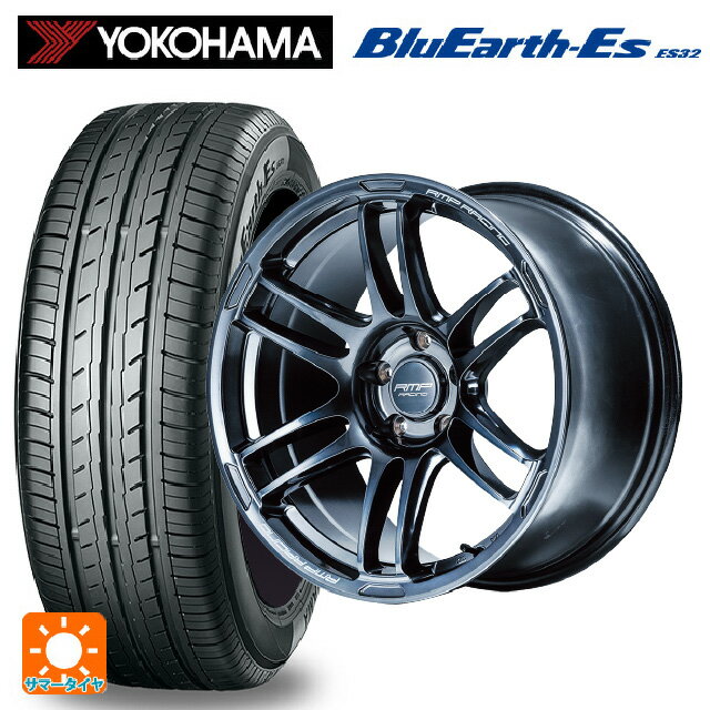 【6/22 20時〜 全品P5倍＆クーポン】215/50R17 95V ヨコハマ ブルーアースEs ES32 エムアイディー MIDレーシング R26 ディープチタンシルバー 17-7J 国産車用 サマータイヤホイール4本セット