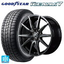 【10/27 10:59迄 全品P5倍&クーポン】205/60R16 92Q グッドイヤー アイスナビ7(数量限定) # エムアイディー MIDホイール DR02 ブラックポリッシュ/ブラッククリア 16-6.5J 国産車用 スタッドレスタイヤホイール4本セット