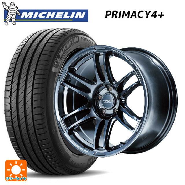 【6/22 20時〜 全品P5倍＆クーポン】スバル クロストレック(5AA-GUE)用 225/55R18 102V XL ミシュラン 正規品 プライマシー4＋ エムアイディー MIDレーシング R26 ディープチタンシルバー 新品サマータイヤホイール 4本セット