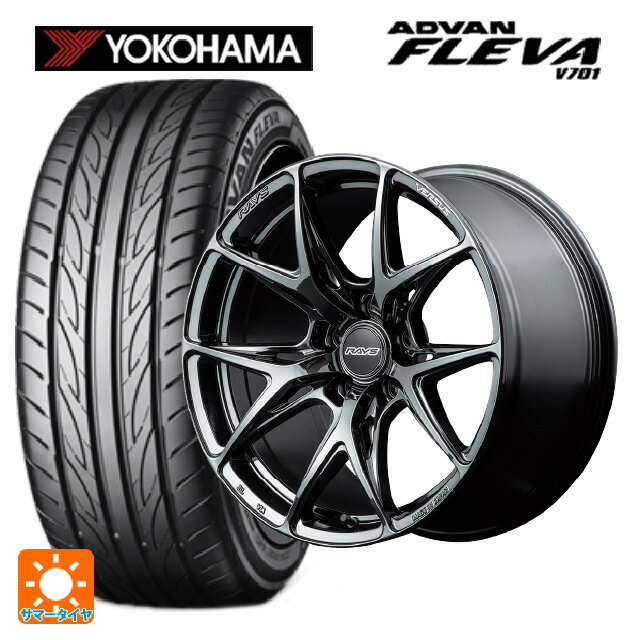 225/35R20 90W XL ヨコハマ アドバン フレバ V701 レイズ ベルサス VV21S YNJ 20-8.5J 国産車用 サマータイヤホイール4本セット