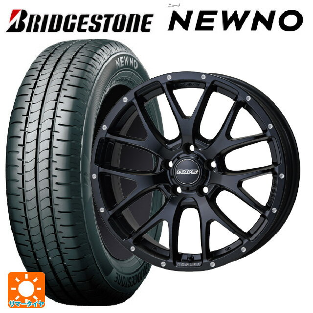 【6/22 20時〜 全品P5倍＆クーポン】205/60R16 92H ブリヂストン ニューノ 正規品 # レイズ ホムラ 2X7FA BOL 16-7J 国産車用 サマータイヤホイール4本セット
