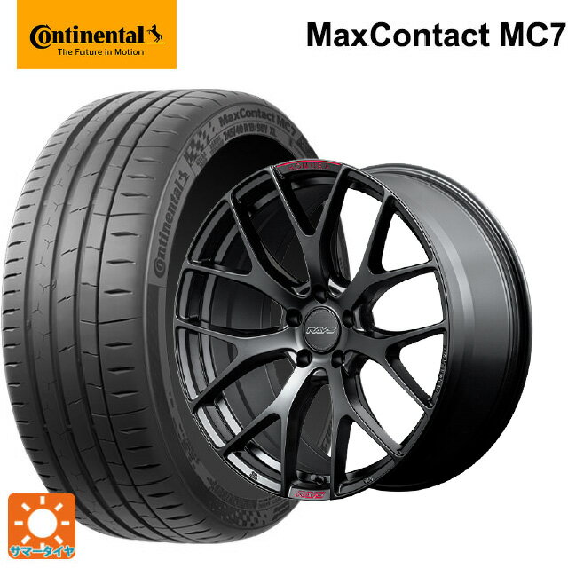 【6/22 20時〜 全品P5倍＆クーポン】225/40R19 93Y XL コンチネンタル マックスコンタクト MC7 正規品 レイズ ホムラ 2X7FT スポーツエディション B7J 19-8J 国産車用 サマータイヤホイール4本セット