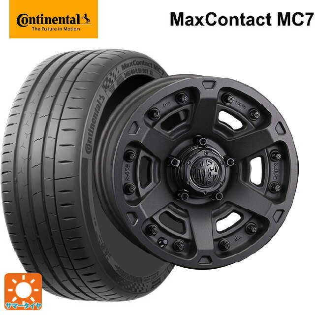 225/50R18 95W コンチネンタル マックスコンタクト MC7 正規品 クリムソン MG アーマー FF ショットガンブラック 18-8J 国産車用 サマータイヤホイール4本セット