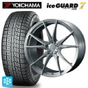 【10/27 10:59迄 全品P5倍&クーポン】トヨタ プリウス(60系)用 195/50R19 88Q ヨコハマ アイスガード7(IG70) # ウェッズ エフゼロ FZ-2 BRUSHED 新品スタッドレスタイヤホイール 4本セット