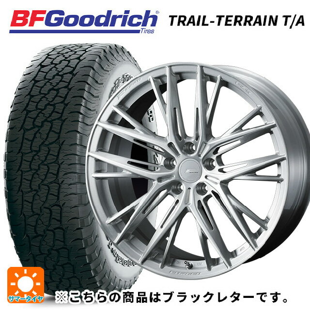 【6/22 20時〜 全品P5倍＆クーポン】225/55R18 102H XL BFグッドリッチ トレイルテレーン T/A ブラックレター 正規品 ウェッズ エフゼロ FZ-5 BRUSHED 18-8J 国産車用 サマータイヤホイール4本セット