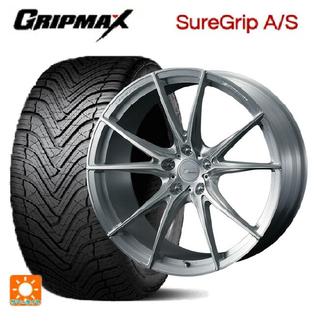 【8/4 20時〜 最大3万円OFFクーポン】245/40R20 103W XL グリップマックス シュアグリップ A/S ブラックレター ウェッズ エフゼロ FZ-2 BRUSHED 20-8.5J 国産車用 オールシーズンタイヤホイール4本セット