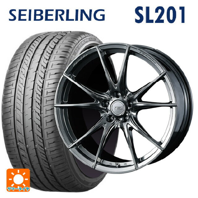 【6/22 20時〜 全品P5倍＆クーポン】225/35R20 90Y XL セイバーリング セイバーリング SL201(ブリヂストン工場生産） ウェッズ エフゼロ FZ-2 DIAMOND BLACK 20-8.5J 国産車用 サマータイヤホイール4本セット