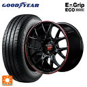 215/45R17 91W XL グッドイヤー エフィシェントグリップ エコ EG02 マルカサービス RMPレーシング R27 ブラック/リムレッドライン 17-7..