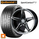 【5/9 20時〜 最大3万円OFFクーポン】スバル レヴォーグ(VN系)用 225/40R19 93Y XL コンチネンタル スポーツコンタクト 7 正規品 ウェッズ エフゼロ FZ-3 DIAMOND BLACK 新品サマータイヤホイール 4本セット(2)