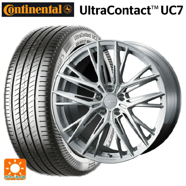 【6/11 1:59迄 全品ポイント5倍】225/40R18 92Y XL コンチネンタル ウルトラコンタクト UC7 正規品 ウェッズ エフゼロ FZ-5 BRUSHED 18-8J 国産車用 サマータイヤホイール4本セット