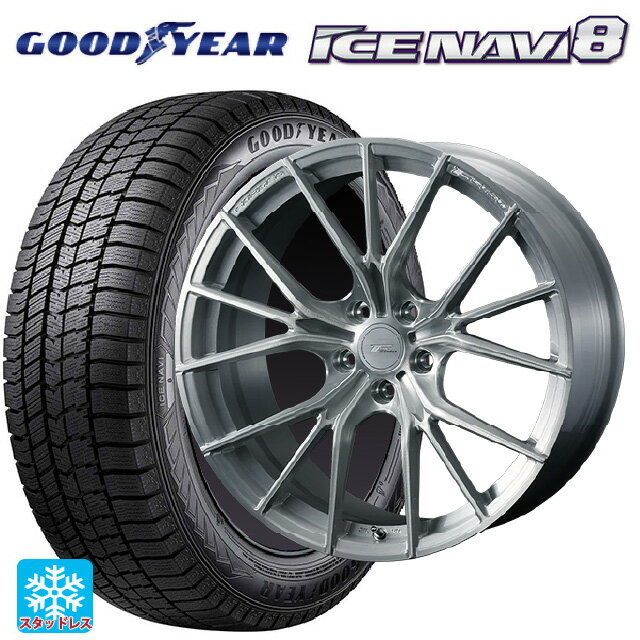 2024年製 245/50R18 100Q XL グッドイヤー アイスナビ8 ウェッズ エフゼロ FZ-1 BRUSHED 18-8J 国産車用 スタッドレスタイヤホイール4本セット