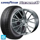 トヨタ GRヤリス(PA系)用 235/40R18 95Q XL グッドイヤー アイスナビ8 # ウェッズ エフゼロ FZ-1 BRUSHED 新品スタッドレスタイヤホイール 4本セット