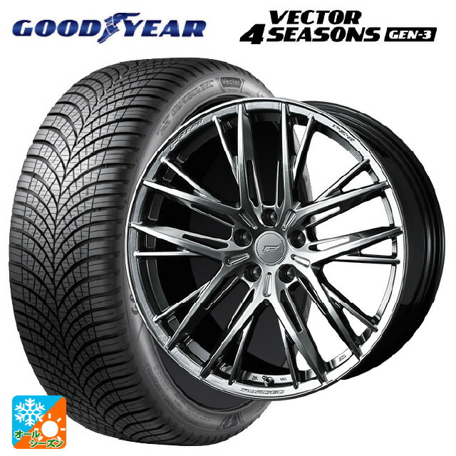 トヨタ GRヤリス(PA系)用 235/40R18 95W XL グッドイヤー ベクターフォーシーズンズ ジェン3 エフゼロ FZ-5 DIAMOND BLACK 新品オールシーズンタイヤホイール 4本セット