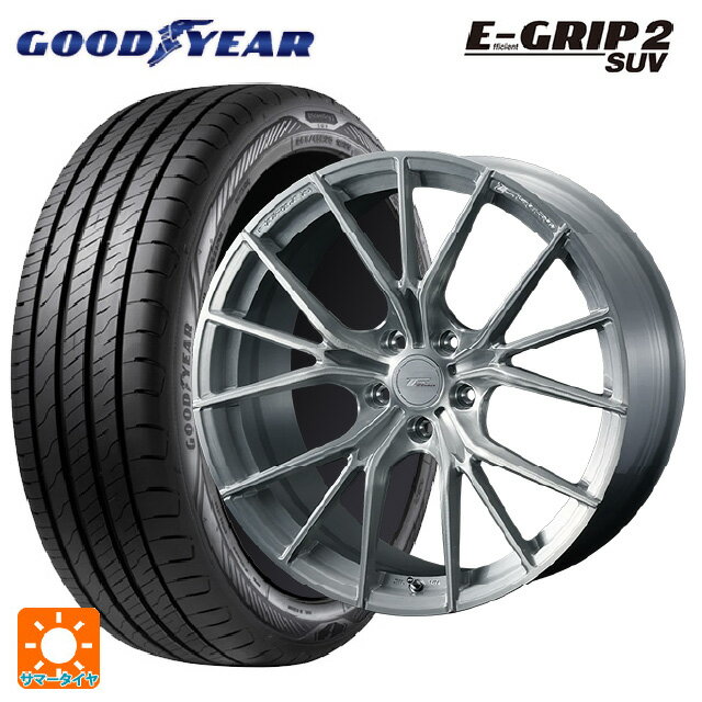【6/15〜16限定 全品P5倍＆クーポン】225/55R19 103V XL グッドイヤー エフィシェントグリップ 2 SUV ウェッズ エフゼロ FZ-1 BRUSHED 19-8J 国産車用 サマータイヤホイール4本セット