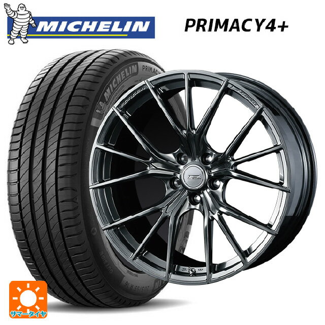 235/55R18 104V XL ミシュラン 正規品 プライマシー4＋ ウェッズ エフゼロ FZ-1 DIAMOND BLACK 18-8J 国産車用 サマータイヤホイール4本セット