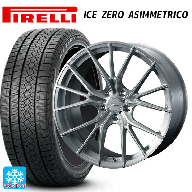 トヨタ アルファード(30系)用 245/40R19 98H ピレリ アイスゼロ アシンメトリコ 正規品 ウェッズ エフゼロ FZ-1 BRUSHED 新品スタッドレスタイヤホイール 4本セット