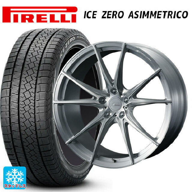 【6/11 1:59迄 全品ポイント5倍】245/40R19 98H ピレリ アイスゼロ アシンメトリコ 正規品 ウェッズ エフゼロ FZ-2 BRUSHED 19-9J 国産車用 スタッドレスタイヤホイール4本セット