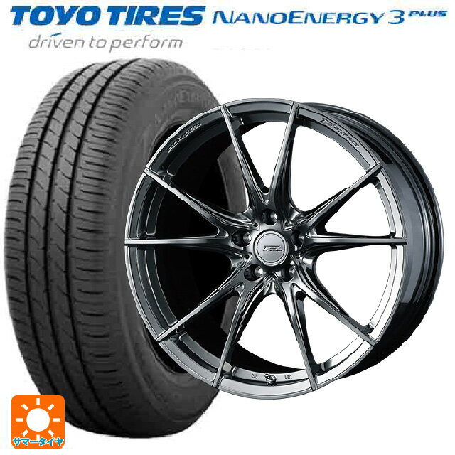 【6/15〜16限定 全品P5倍＆クーポン】215/45R18 89W トーヨー ナノエナジー3プラス ウェッズ エフゼロ FZ-2 DIAMOND BLACK 18-7.5J 国産車用 サマータイヤホイール4本セット