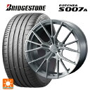 【6/11 1:59迄 全品ポイント5倍】225/45R19 96Y XL ブリヂストン ポテンザ S007A 正規品 ウェッズ エフゼロ FZ-1 BRUSHED 19-8J 国産車用 サマータイヤホイール4本セット(2)