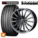 【5/9 20時〜 最大3万円OFFクーポン】トヨタ C-HR(NGX50)用 225/50R18 95W ヨコハマ アドバンスポーツ V105 正規品 ウェッズ エフゼロ FZ-4 DIAMOND BLACK 新品サマータイヤホイール 4本セット(2)