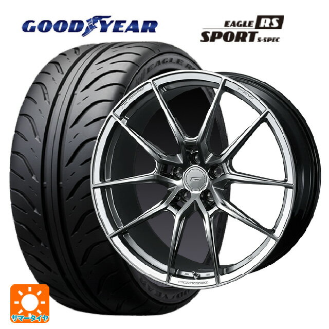 トヨタ GRヤリス(PA系)用 265/35R18 93W グッドイヤー イーグル RS スポーツ S-スペック ウェッズ エフゼロ FZ-6 ダイヤモンドブラック 新品サマータイヤホイール 4本セット