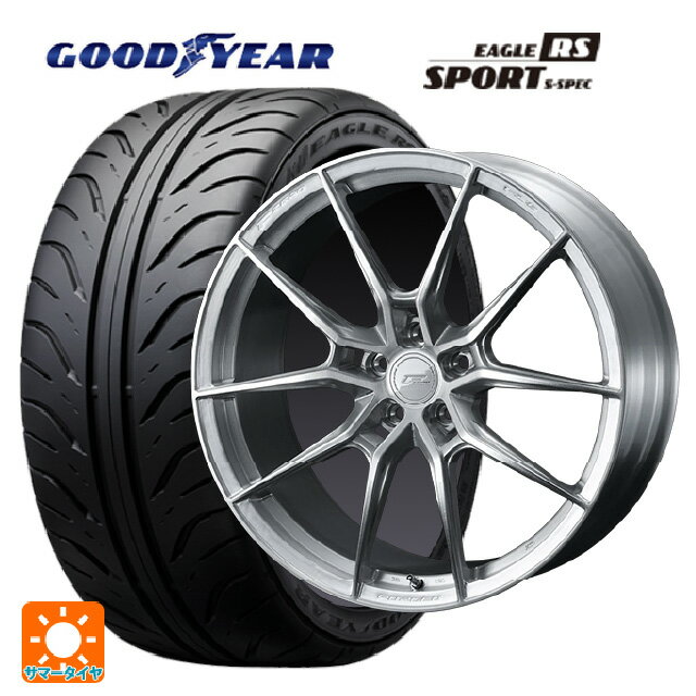 【6/22 20時〜 全品P5倍＆クーポン】トヨタ GRヤリス(PA系)用 235/40R18 91W グッドイヤー イーグル RS スポーツ S-スペック ウェッズ エフゼロ FZ-6 ブラッシュド 新品サマータイヤホイール 4本セット