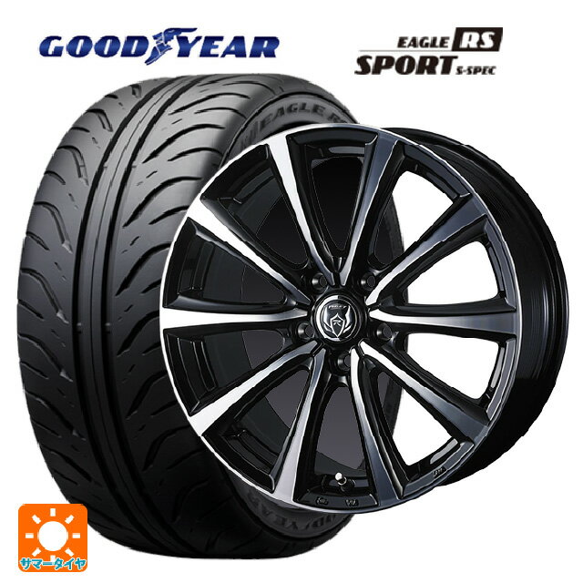 【6/20限定 全品P5倍＆クーポン】245/40R18 93W グッドイヤー イーグル RS スポーツ S-スペック ウェッズ ライツレー MS ブラックメタリックポリッシュ 18-7.5J 国産車用 サマータイヤホイール4本セット