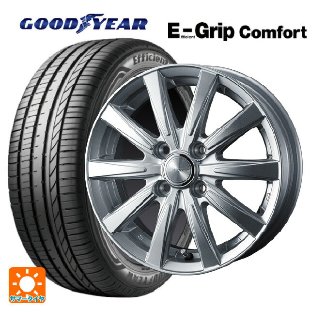 【6/15〜16限定 全品P5倍＆クーポン】165/50R16 75V グッドイヤー エフィシェントグリップ コンフォート ウェッズ ジョーカー スピリッツ シルバー 16-5.5J 国産車用 サマータイヤホイール4本セット