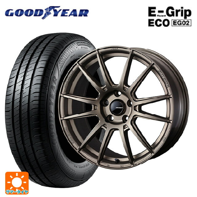 【6/22 20時〜 全品P5倍＆クーポン】215/50R17 91V グッドイヤー エフィシェントグリップ エコ EG02 ウェッズ ウェッズスポーツ SA62R EJ-BRONZE2 17-7J 国産車用 サマータイヤホイール4本セット